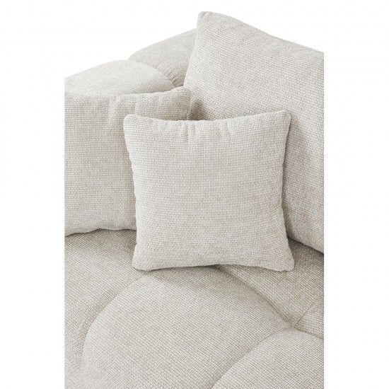 TOMOS ΚΑΝΑΠΕΣ ΓΩΝΙΑ ΑΡΙΣΤΕΡΗ BEIGE LEGASY 15 298x200x85cm