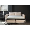 COCOON ΚΑΝΑΠΕΣ ΚΡΕΒΑΤΙ 3ΘΕΣΙΟΣ BEIGE LINCOLN 03 208x94x92cm