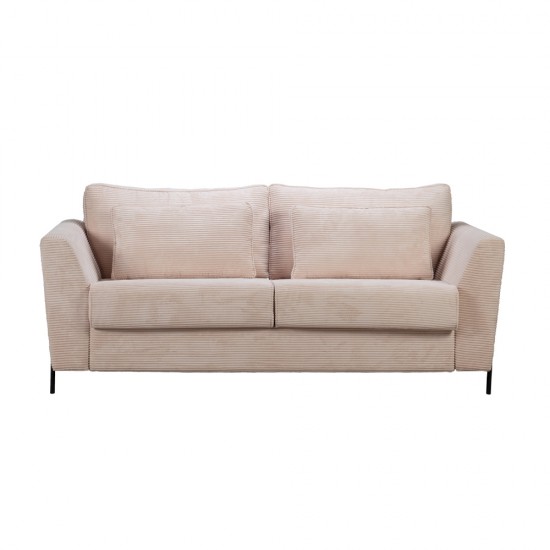 COCOON ΚΑΝΑΠΕΣ ΚΡΕΒΑΤΙ 3ΘΕΣΙΟΣ BEIGE LINCOLN 03 208x94x92cm