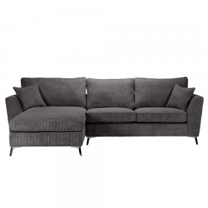 BOEL ΚΑΝΑΠΕΣ ΓΩΝΙΑ ΑΡΙΣΤΕΡΗ ΓΚΡΙ 280x170xH92cm