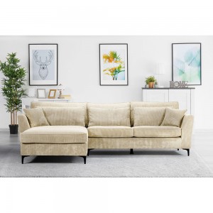 FOREVER ΚΑΝΑΠΕΣ ΓΩΝΙΑ ΑΡΙΣΤΕΡΗ BEIGE ΚΟΤΛΕ 316x185xH92cm