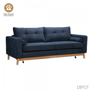 LUSSO ΚΑΝΑΠΕΣ ΚΡΕΒΑΤΙ 3ΘΕΣΙΟΣ ΜΠΛΕ LINO 89 218x85x87