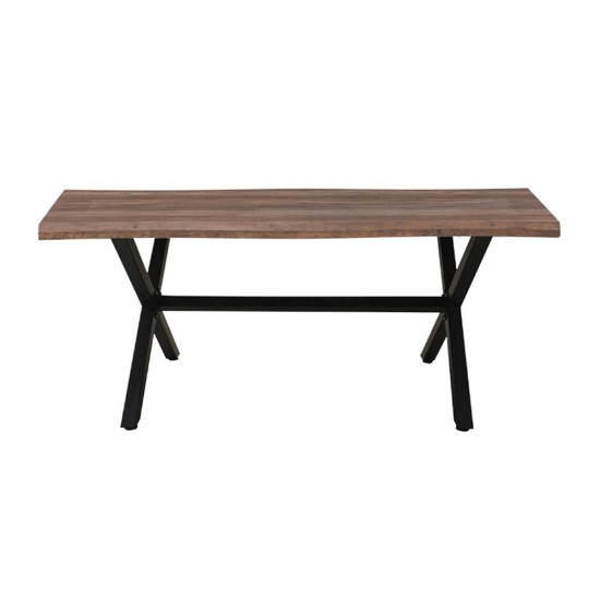 BRICK ΤΡΑΠΕΖΙ ΚΑΡΥΔΙ ΜΑΥΡΟ 180x90xH75cm BRICK ΤΡΑΠΕΖΙ ΚΑΡΥΔΙ ΜΑΥΡΟ 180x90xH75cm
