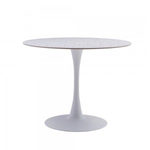 NOUGAT ΤΡΑΠΕΖΙ ΡΟΤΟΝΤΑ TERRAZZO 100x100xH75cm