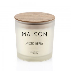 CALMNESS ΚΕΡΙ ΑΡΩΜΑΤΙΚΟ 10x10x10cm ΓΥΑΛΙ ΛΕΥΚΟ ΦΥΣΙΚΟ ΞΥΛΟ