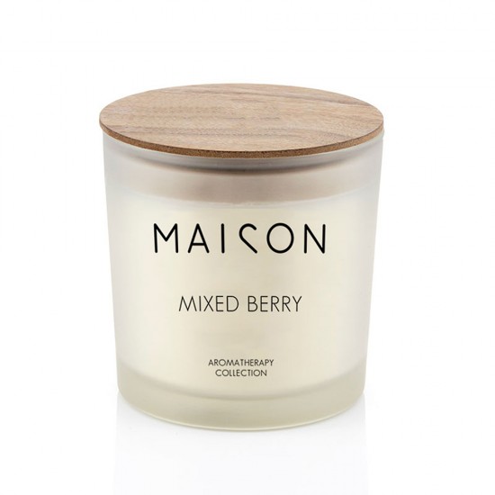 CALMNESS ΚΕΡΙ ΑΡΩΜΑΤΙΚΟ 10x10x10cm ΓΥΑΛΙ ΛΕΥΚΟ ΦΥΣΙΚΟ ΞΥΛΟ