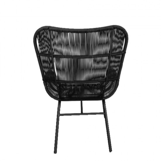 NERA ΠΟΛΥΘΡΟΝΑ ΜΑΥΡΟ 62,5x74,5xH94cm