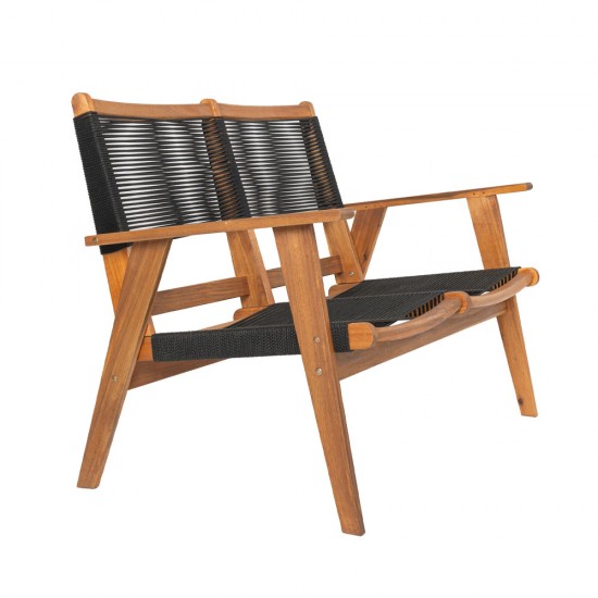 CAVO ΚΑΝΑΠΕΣ ΜΑΥΡΟ ΦΥΣΙΚΟ 120x72xH85cm