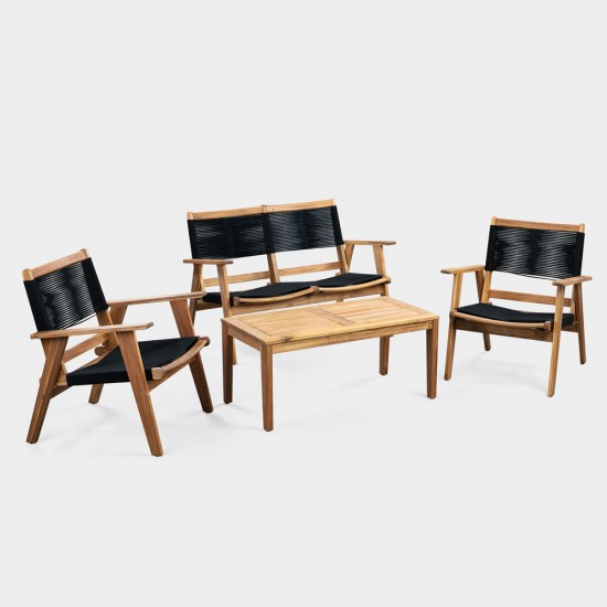 CAVO ΚΑΝΑΠΕΣ ΜΑΥΡΟ ΦΥΣΙΚΟ 120x72xH85cm