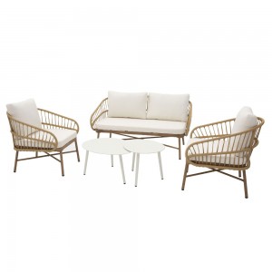 CAVE ΣΑΛΟΝΙ SET 1+2+1 ΦΥΣΙΚΟ 