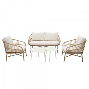 CAVE ΣΑΛΟΝΙ SET 1+2+1 ΦΥΣΙΚΟ 