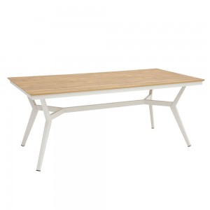 BRIDGE ΤΡΑΠΕΖΙ ΛΕΥΚΟ ΦΥΣΙΚΟ 180x90xH75cm