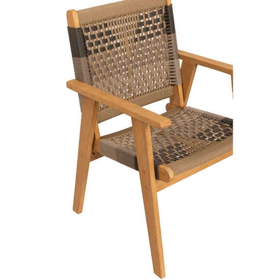 VEGA ΚΑΡΕΚΛΑ MULTICOLOR ΦΥΣΙΚΟ 58x56xH87cm