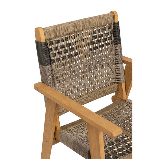 VEGA ΚΑΡΕΚΛΑ MULTICOLOR ΦΥΣΙΚΟ 58x56xH87cm