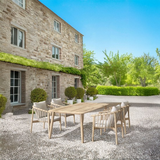 CORDA ΚΑΡΕΚΛΑ ΜΑΞΙΛΑΡΙ ΦΥΣΙΚΟ ΛΕΥΚΟ 63,5x60xH76cm