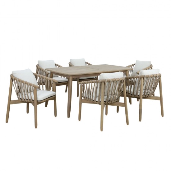 CORDA ΚΑΡΕΚΛΑ ΜΑΞΙΛΑΡΙ ΦΥΣΙΚΟ ΛΕΥΚΟ 63,5x60xH76cm