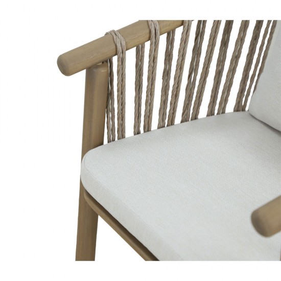 CORDA ΚΑΡΕΚΛΑ ΜΑΞΙΛΑΡΙ ΦΥΣΙΚΟ ΛΕΥΚΟ 63,5x60xH76cm