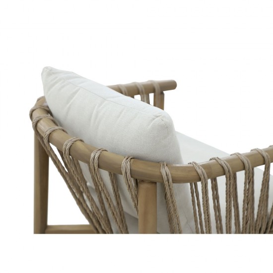 CORDA ΚΑΡΕΚΛΑ ΜΑΞΙΛΑΡΙ ΦΥΣΙΚΟ ΛΕΥΚΟ 63,5x60xH76cm