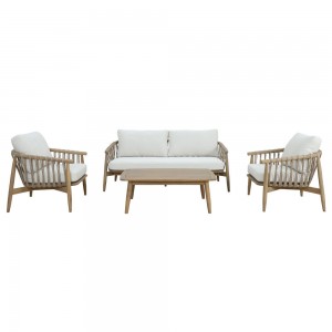 CORDA ΣΑΛΟΝΙ SET 1+2+1 ΦΥΣΙΚΟ ΛΕΥΚΟ