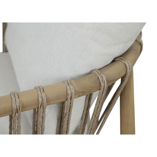 CORDA ΣΑΛΟΝΙ SET 1+2+1 ΦΥΣΙΚΟ ΛΕΥΚΟ