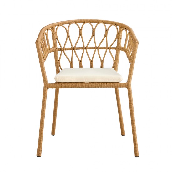 SURABAYA ΚΑΡΕΚΛΑ ΦΥΣΙΚΟ ΛΕΥΚΟ 59x56x77.5cm