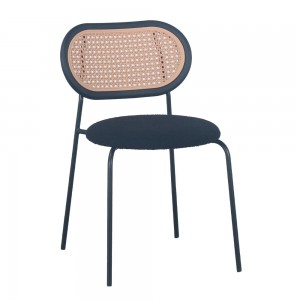 VINTAGE ΚΑΡΕΚΛΑ ΜΑΥΡΟ 47x55xΗ76cm