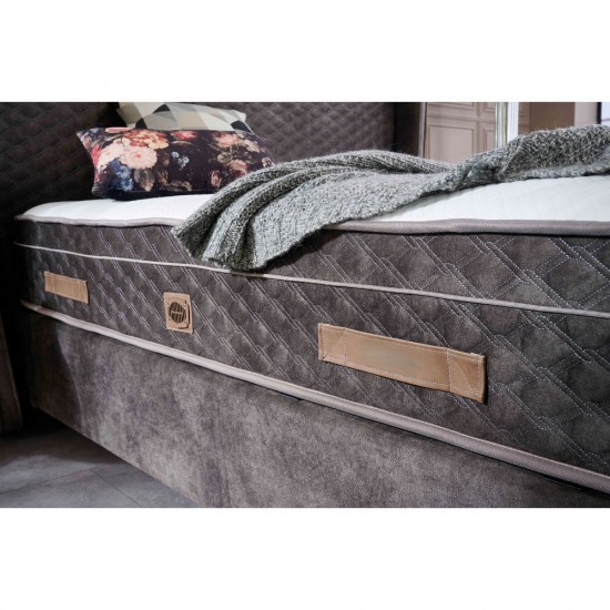 IASIS ΣΤΡΩΜΑ 160x200cm ΛΕΥΚΟ ΑΝΘΡΑΚΙ 200x160x30