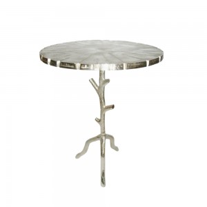 BIZARRE SIDE TABLE ΑΣΗΜΙ D45xH64cm