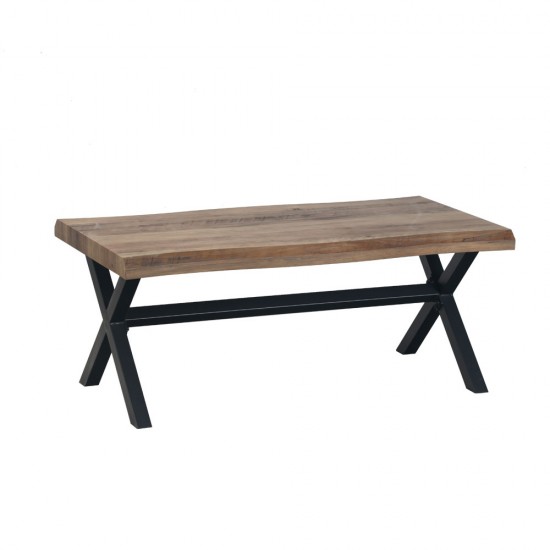 BRICK COFFEE TABLE ΚΑΡΥΔΙ ΜΑΥΡΟ 110x60xΗ45cm