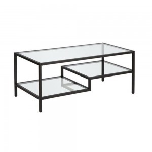 STEP COFFEE TABLE ΜΕΤΑΛΛΟ ΜΑΥΡΟ ΜΕΤΑΛΛΟ 110x50x42cm