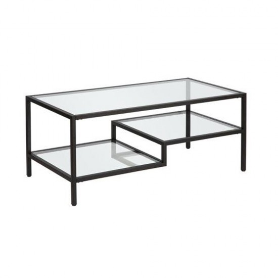 STEP COFFEE TABLE ΜΕΤΑΛΛΟ ΜΑΥΡΟ ΜΕΤΑΛΛΟ 110x50x42cm
