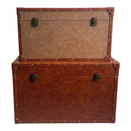 BRYST ΜΠΑΟΥΛΟ SET 2ΤΜΧ COGNAC PURO 64/56x40/34xH40/32cm
