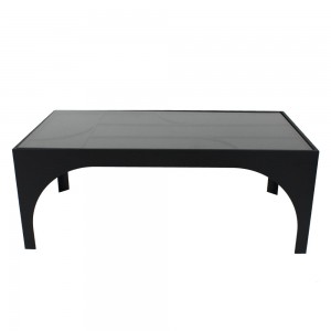 ARCHES COFFEE TABLE ΜΑΥΡΟ ΜΑΤ 100x55xH38cm