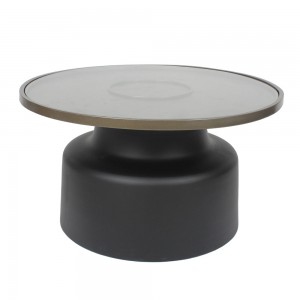 BOW COFFEE TABLE ΜΑΥΡΟ 71,5x71,5xH40cm