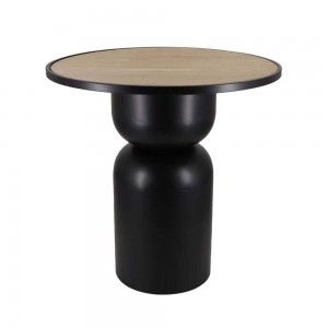 UP DOWN 65 COFFEE TABLE ΜΑΥΡΟ ΦΥΣΙΚΟ 65x65xH65cm