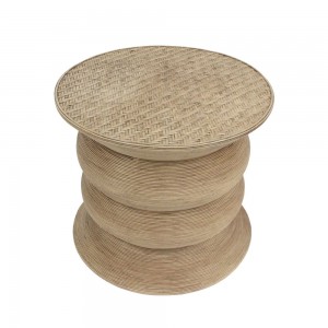 RIBBONS SIDE TABLE ΦΥΣΙΚΟ 59x59xH53cm