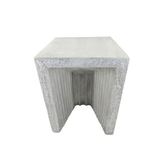 GATE SIDE TABLE CEMENT 34x34xH47cm