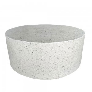 WHEEL SIDE TABLE TERRAZZO 90x90xH41,5cm