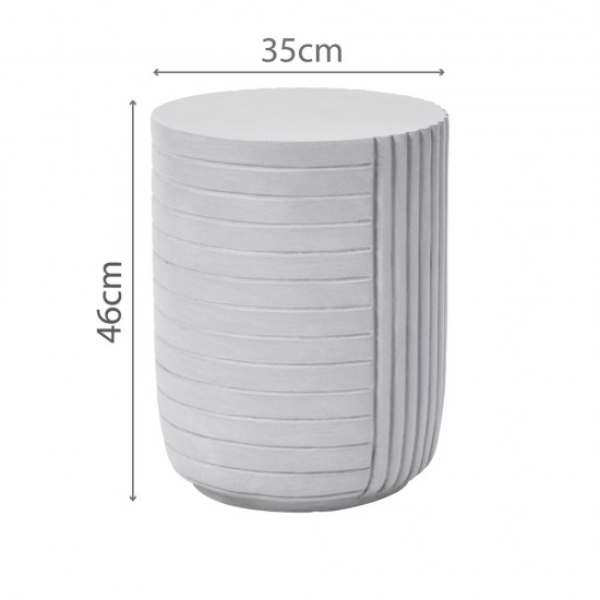 GEOMETRICAL 2 SIDE TABLE ΛΕΥΚΟ 35x35xH46cm GEOMETRICAL 2 SIDE TABLE ΛΕΥΚΟ 35x35xH46cm