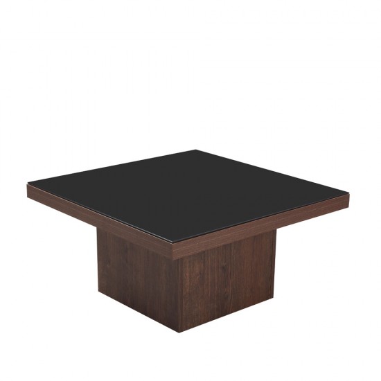 NUEZ COFFEE TABLE ΚΑΡΥΔΙ ΜΑΥΡΟ 79x79x40cm