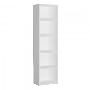 LINES ΒΙΒΛΙΟΘΗΚΗ 4ΡΑΦΙΑ ΛΕΥΚΟ 49x29xH180cm