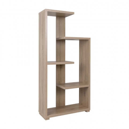 MEZZO ΒΙΒΛΙΟΘΗΚΗ SONOMA 79x29xH160cm-ΒΙΒΛΙΟΘΗΚΗ-ΜΕΛΑΜΙΝΗ-SONOMA-