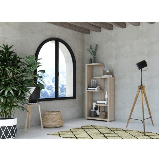 MEZZO ΒΙΒΛΙΟΘΗΚΗ SONOMA 79x29xH160cm-ΒΙΒΛΙΟΘΗΚΗ-ΜΕΛΑΜΙΝΗ-SONOMA-