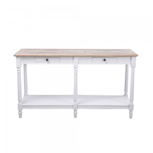 HISTORY ΚΟΝΣΟΛΑ ΛΕΥΚΟ ΦΥΣΙΚΟ 143x48xH79cm