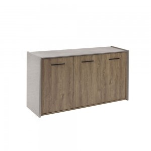 BONDI 2 ΜΠΟΥΦΕΣ SONOMA ΣΚΟΥΡΟ CEMENT 160x45xH85cm