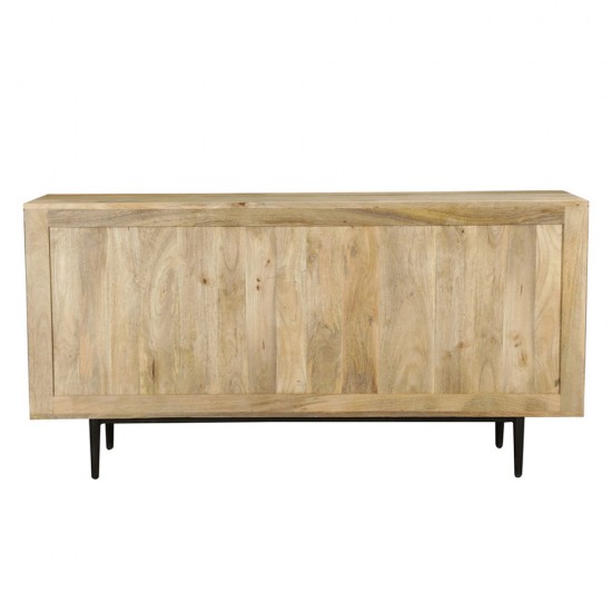 WAVE ΜΠΟΥΦΕΣ ΦΥΣΙΚΟ 160x40xH80cm