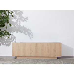 CUBIUS TV STAND 4ΠΟΡΤΕΣ ΦΥΣΙΚΟ 182x39xH59cm