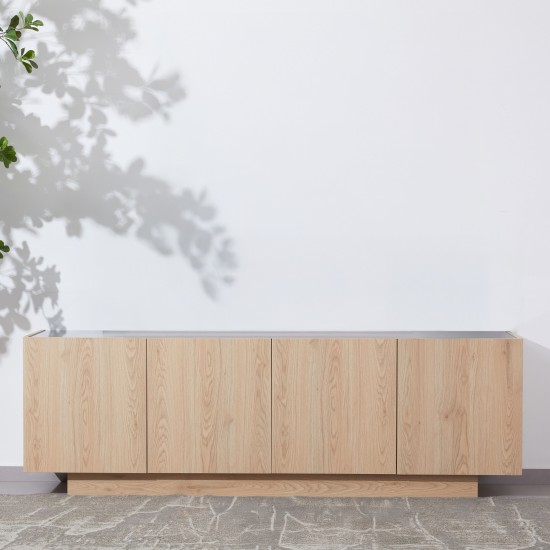 CUBIUS TV STAND 4ΠΟΡΤΕΣ ΦΥΣΙΚΟ 182x39xH59cm