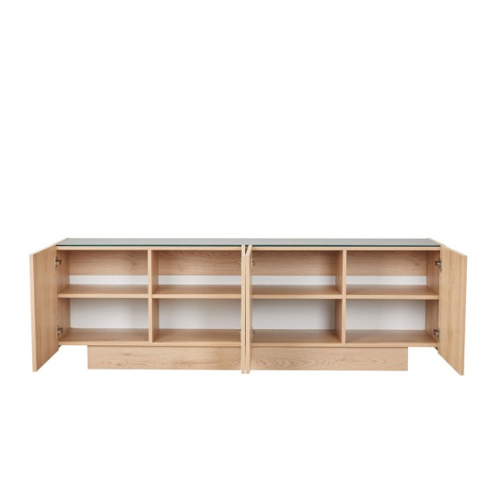 CUBIUS TV STAND 4ΠΟΡΤΕΣ ΦΥΣΙΚΟ 182x39xH59cm