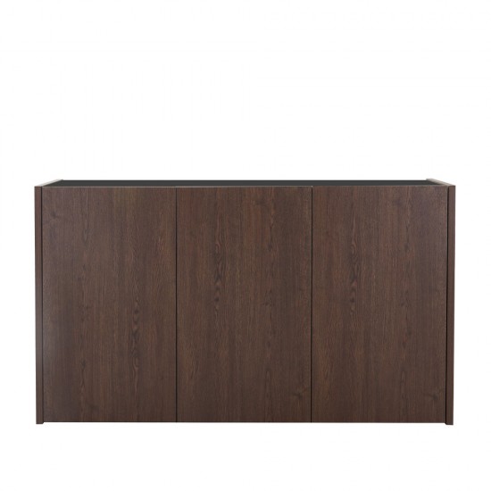 NUEZ ΜΠΟΥΦΕΣ 3ΠΟΡΤΕΣ ΚΑΡΥΔΙ ΜΑΥΡΟ 156x45x85cm